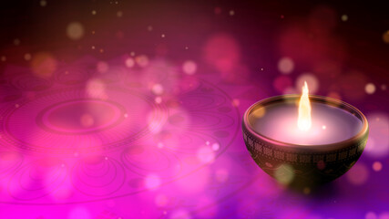 Obraz na płótnie Canvas Diwali, Deepavali or Dipawali the popular Hindu festivals of lights, symbolizes the spiritual 