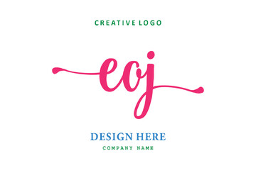 EOJ lettering logo is simple, easy to understand and authoritativePrint