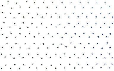Dark Blue, Green vector pattern with colored triangles on white background.