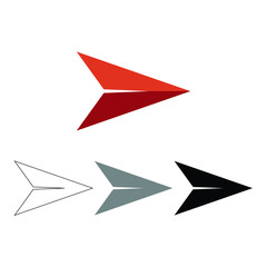 paper plane icon, sending message sign