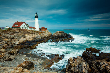 Fototapeta na wymiar Lighthouse in South Maine