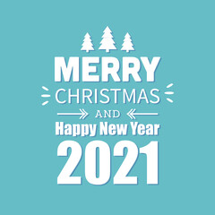 Merry Christmas card. Vector Illustration