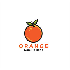 Orange logo design icon vector