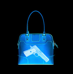 Xray scan detects weapon in criminals briefcase