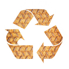 Metal recycle sign