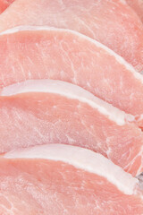 Fresh loin for cooking lunch or dinner