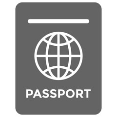 
A red colored booklet with globe symbol representing european union  passport allows to travel within european union states.  
