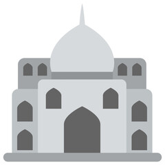 
Famous mughal emperor monument in india depicting taj mehal 
