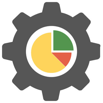 
Html source code of a web page with gear wheel sign, web development 
