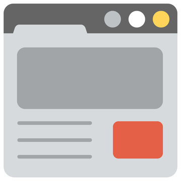 
Web page with reloading arrows, concept of web development 

