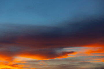 view of dawning sky and sun rise ; nature background
