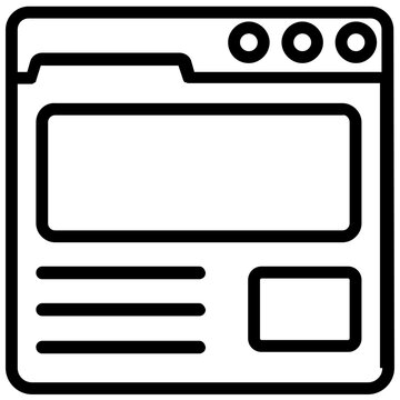 
Binary code interface flat icon 
