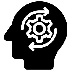 
Flat icon designed to present brainstorming
