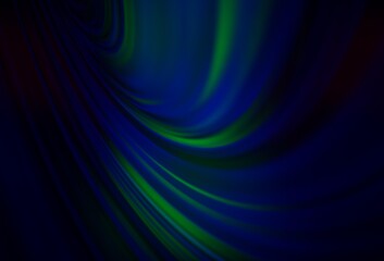 Dark Blue, Green vector glossy abstract background.