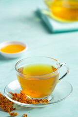 Chrysanthemum Flower Tea on table