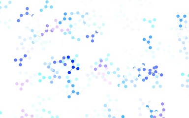 Light Pink, Blue vector pattern with artificial intelligence network.