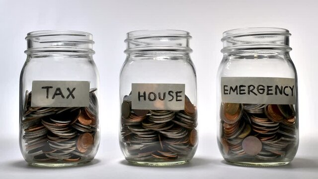 Saving money for multiple purpose - stop motion