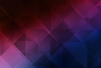 Obraz premium Dark Blue, Red vector abstract polygonal pattern.