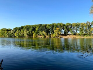 lake and trees