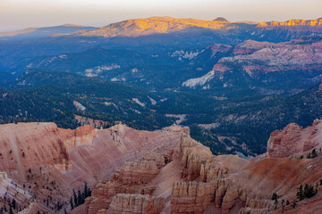 Beautiful sunrise landscape from the Point Supreme Overlook