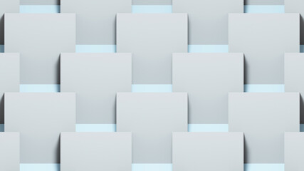 3d Geometric Pattern Banner Light and Shadow. Abstraction background. Volumetric bright texture. 3d rendering