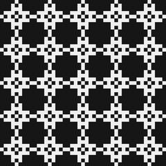 Fototapeta premium Abstract Cross Pattern Dots Logo generative computational art illustration