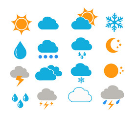 weather icons vector illustration