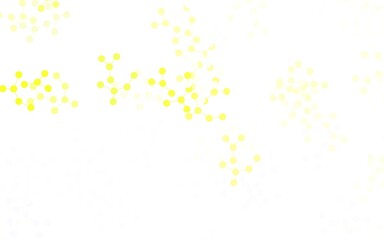 Light Green, Yellow vector background with forms of artificial intelligence.