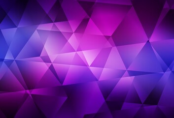 Obraz premium Light Purple, Pink vector abstract polygonal background.