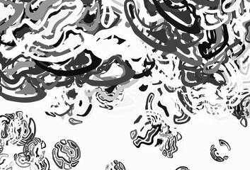 Light Gray vector background with abstract shapes.