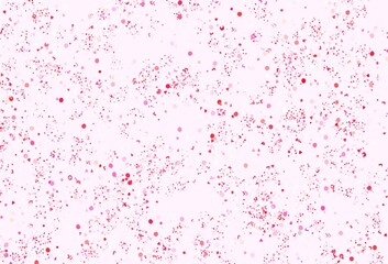 Light Pink vector background with abstract shapes.