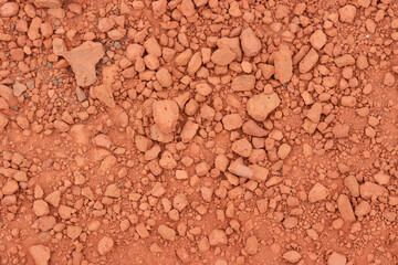 Broken brick chips, background.