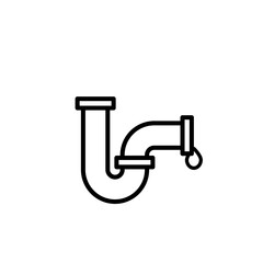 Water pipes icon. Vector