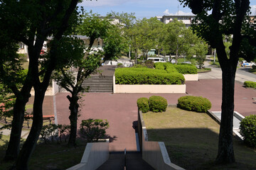 千里ニュータウン新千里東町（大阪府豊中市）のUR新千里東町団地の中庭