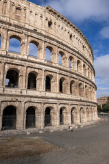 Fototapeta na wymiar Colosseum in City of Rome, Italy