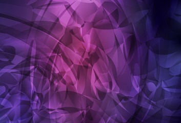 Fototapeta premium Dark Purple, Pink vector texture with abstract forms.