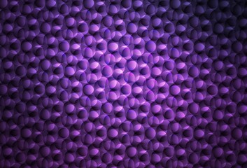 Dark Purple vector background with bubbles.