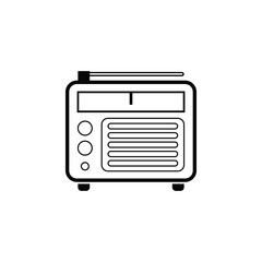 Radio icon isolated on white background from electronics collection. Vector illustration. EPS10