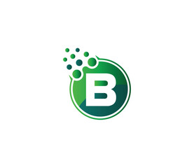 B Alphabet Modern Lab Logo Design Concept