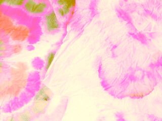 Modern Tye Dye Shirt. Splash Background. Rose