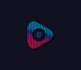 O Alphabet Play Logo Design Concept
