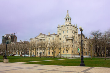 Obraz premium Russia, Novorossiysk - 03/26/2017: Walk around the city and sightseeing of the city. Architecture.