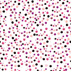 Watercolor pattern with circles on a white background. Texture for printing, wrapping paper.