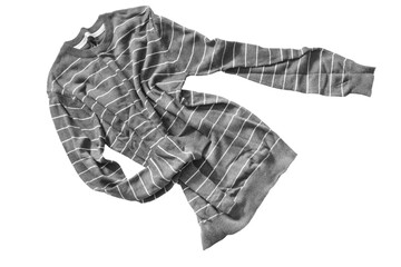 Crumpled pullover isolated