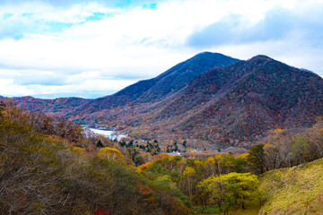 Red leaves on Akagi mountain in Gunma prefecture Japan