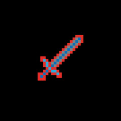 Obraz premium sword icon on white. Vector
