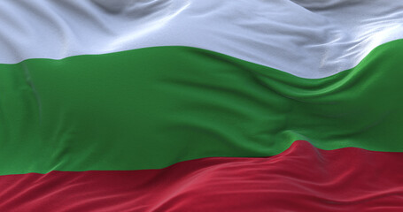 Bulgaria flag waving in the wind.