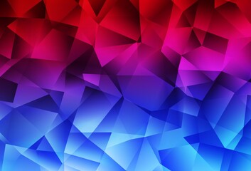 Obraz premium Light Blue, Red vector low poly texture.