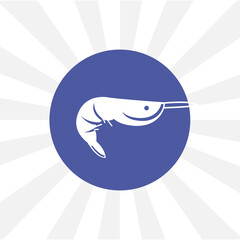 shrimp isolated vector icon. design element