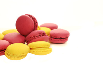Isolated macaroon on a white background